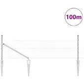 vidaXL Clôture en fil de fer soudé avec pointes 100 x 0,8 m (L x H)