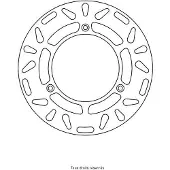 Sifam Kit Brake - Disque Frein Suzuki Ø200x120x100 Nbtrou3xø6