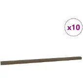 vidaXL Nez de marche 10 pcs Marron 67 cm Aluminium