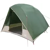 vidaXL Tente de camping pour 2 personnes, verte, en taffetas, imperméable