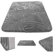 Kadax Tapis de Salle de Bain Anciles 45x70cm Noir Antidérapant