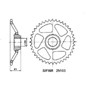 Sifam - Couronne 43 Dents Rs 50 93-98 Pas 415 Pas415/Z43