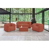 Autre Set Canapé Gonflable Terracotta - Design - 5 personnes