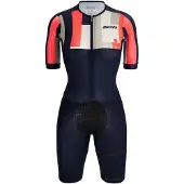 Santini Aahonoui Short Sleeve Trisuit Bleu 2XL Femme