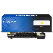 PrintAbout Toner compatible pour Canon C-EXV 55 Y - Jaune