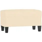 vidaXL Banc Crème 70x35x41 cm Tissu