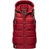 NAVAHOO Gilet 'Kassidy' rouge rouille / noir / blanc