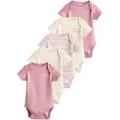 Next Barboteuse / body pitaya / rose ancienne / blanc cassé