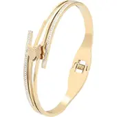 NAEMI Bracelet or / transparent