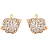 NAEMI Boucles d'oreilles or / transparent