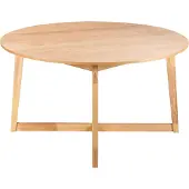 Beliani Table De Repas Waipori Chêne Clair 140 Cm 140 Cm