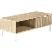 Beliani Table Basse Royalla Marron Clair