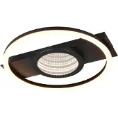 RL LIVE YOUR LIGHT Plafonnier LED, noir, métal, blanc chaud, L 35 cm