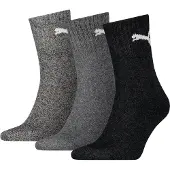 Puma Chaussettes unisexe Chaussettes Paquet de 3 femme - Gris - 39 / 42