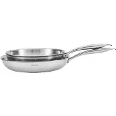 Valberg Lot De 2 Poêles Inox Triply 24 28cm