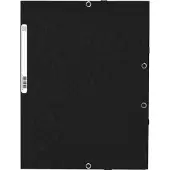 Other Chemise à élastique 3 rabats carte lustrée 355gm2 - A4 - Noir (A4)