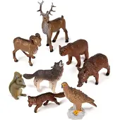 Miniland Animaux de la forêt Animaux sauvages d'Europe 8pcs. Figurines d'animaux