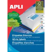 APLI Paper - Auto-Adhésif - Blanc - 63.5 X 38.1 Mm 2100 Étiquette(S) (100 Feuille(S) X 21) Étiquettes