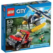 LEGO City Water Plane Chase, Set de construction, 5 ans/ans, 263 pièces