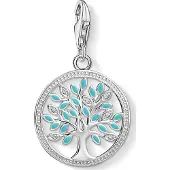 Thomas Sabo Pendentif 'Tree of Love' aqua / argent