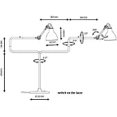 Lampe Gras Lampe de Table , Métallique, Salon / séjour, Métal
