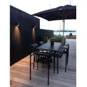 ANTIDARK Luminaires d'extérieur , dimmable, Noir, Terrasse, Aluminium