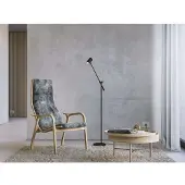BELID Lampadaire , Noir, Salon / séjour, Métal