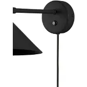 Globen Lighting Applique Murale , Cannes, Noir, Salon / séjour, Métal, Design