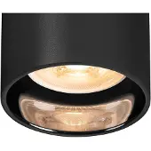 SLV ASTO TUBE, plafonnier apparent, cylindrique, GU10, 3x max. 10 W, noir