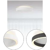 Halo Design Plafonnier , dimmable, Noir, Chambre à coucher, Plastique