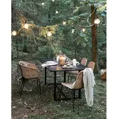 House Doctor Lampe de Table , Noir, Terrasse, Verre
