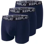 Replay Basic Cuff Logo Hommes Boxer-short Lot de 3 I101102-N188