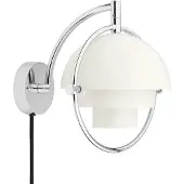 Gubi Multi-Lite Applique Chrome | White Semi Matt