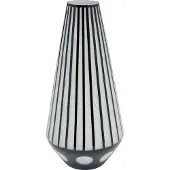 Kare design Vase Brillar Cylinder noir et blanc 44cm