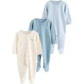 Next Pyjama crème / bleu ciel / bleu clair / blanc cassé