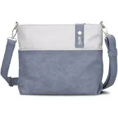Zwei Sac à bandoulière 'JANA J8' bleu ciel / blanc