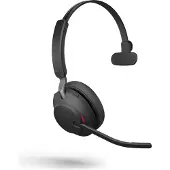 Jabra Evolve2 65 Casque Sans fil Arceau Bureau/Centre d'appels USB Type-C Bluetooth Noir