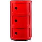 Kartell Componibili Classic Unité de Rangement Red | 3 doors