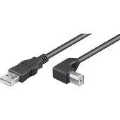 Goobay Câble USB 2.0 A - B - coudé -