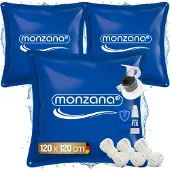 Monzana Coussin de piscine XL 3 pièces - PVC résistant au chlore - Bleu