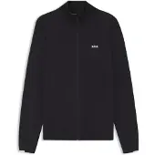 BOSS Cardigan en maille de coton à logo contrastant