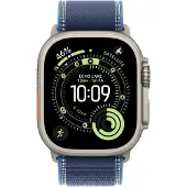 Apple Bracelet Trail Loop Watch | 44/45/46/49 mm - Taille S/M - Blue / Bright Blue Black Titanium