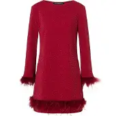 Ana alcazar Robe de cocktail 'Cilea' lie de vin