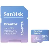 SanDisk Creator 512 Go MicroSDXC UHS-I Classe 10