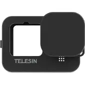 Telesin Étui de protection en silicone avec cache-objectif pour GoPro 13 - Noir