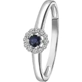 Lucardi Bague bleu / argent