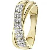 Lucardi Bague or / transparent