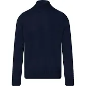 BOSS pour homme. 50501761 Pull à col roulé en laine mélangée avec logo brodé marine (L), Casuel