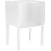 Kartell Small Ghost Buster Table de Chevet avec Rangement White