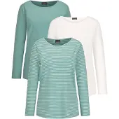 Goldner T-shirt turquoise / blanc